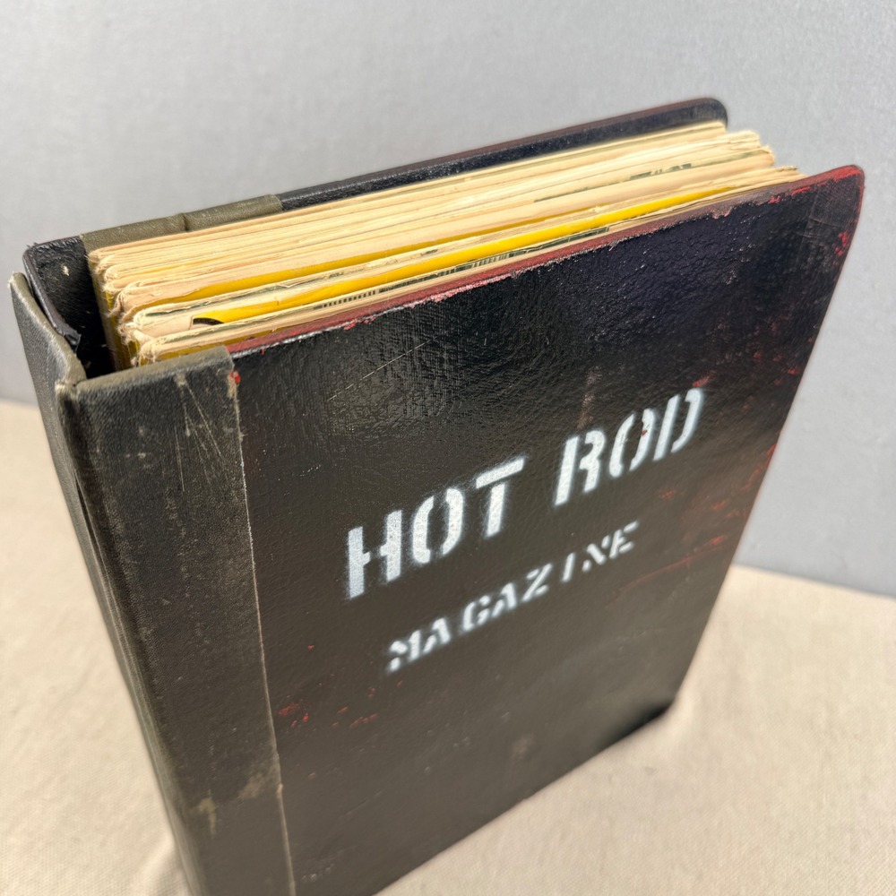 Vintage 1962 Hot Rod Magazine Full Year Set Jan-Dec in Original Custom Binder